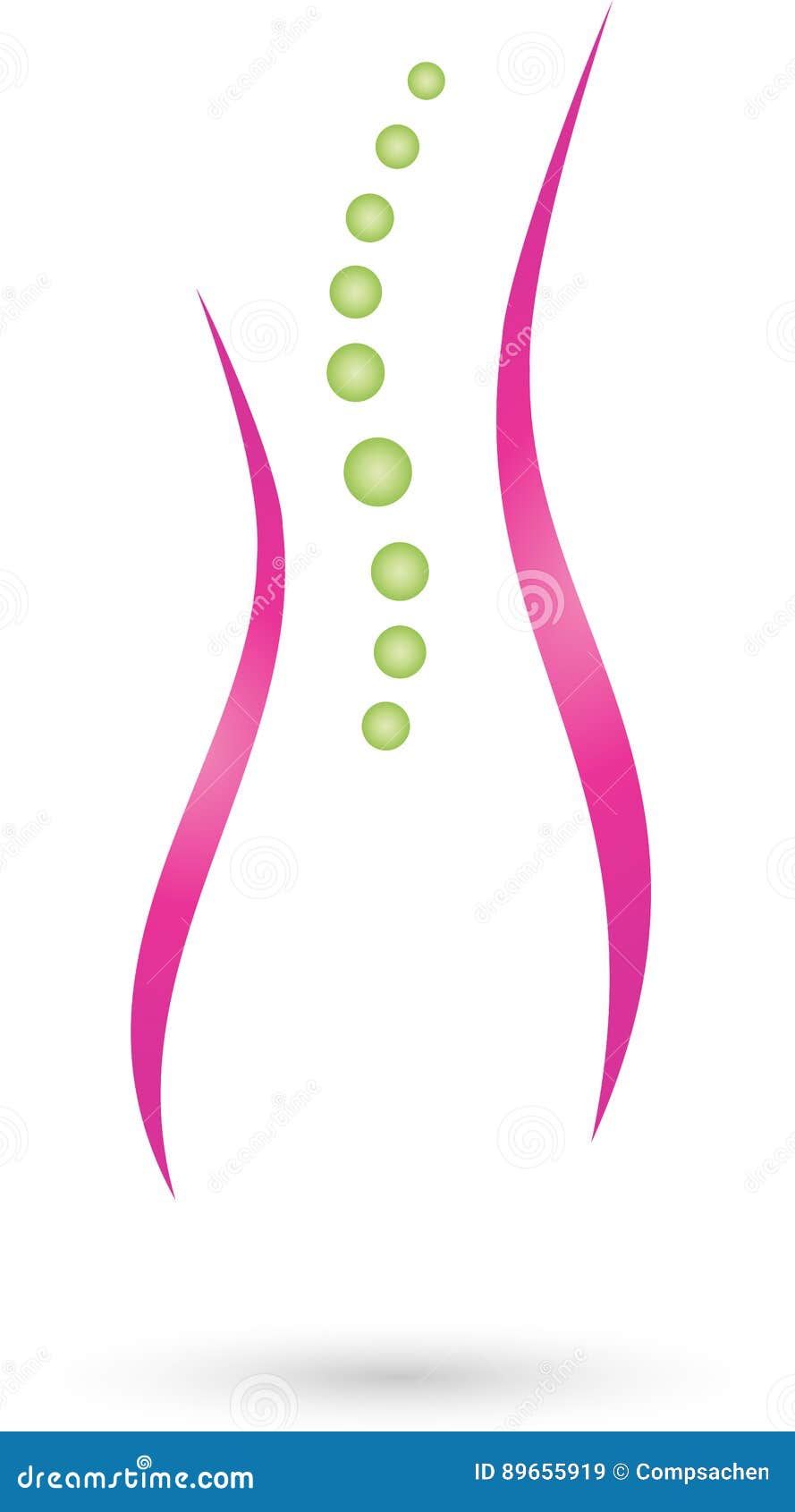 woman, abstract, spine, orthopedics logo