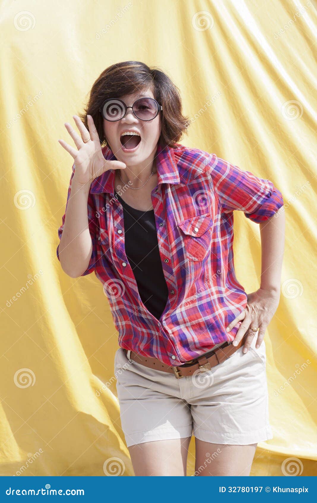 Woman acting wow stock image. Image of feeling, hair - 32780197