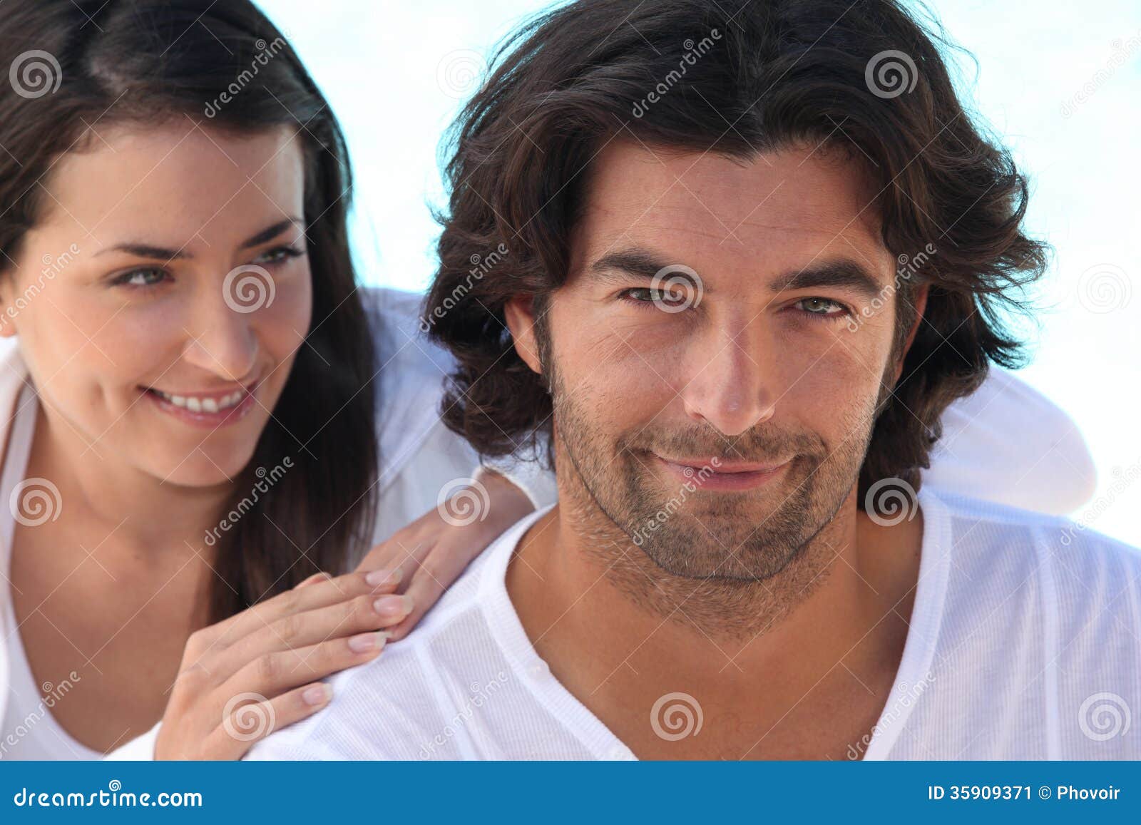 Woman admiring her husband stock image. Image of happiness 35909371