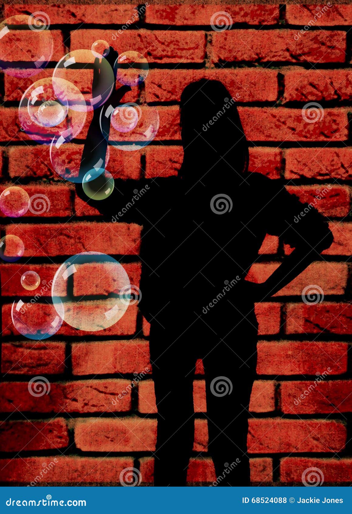 Young Man Holding Paper Bag Against Brick Wall, Closeup 