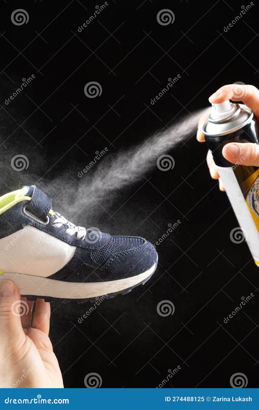 Shoe Care The Person In The White Rubber Gloves Paints With Aerosol Paint  Female Suede Boots Blue Suede Dye For Shoes Stock Photo - Download Image  Now - iStock