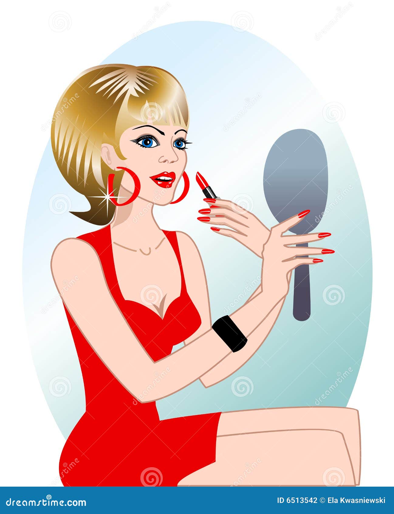 to put on makeup clip art