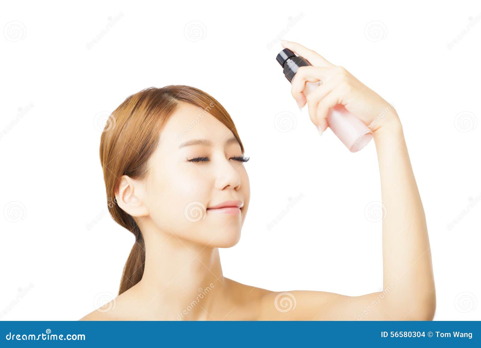 992 Woman Applying Spray Water Stock Photos Free & RoyaltyFree Stock