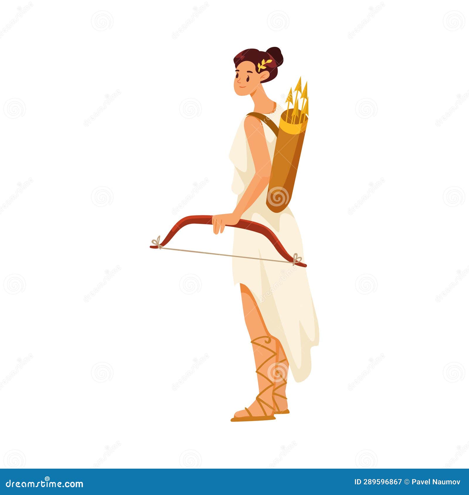 Woman Artemis Ancient Greek God and Deity As Figure from Mythology ...