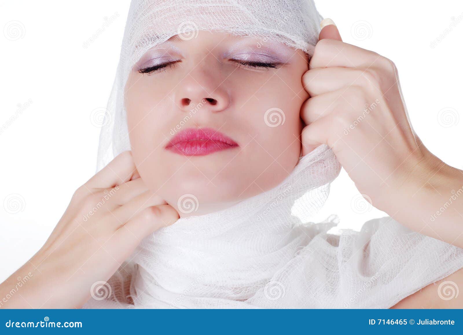 Woman in bandage stock image. Image of healthcare, women 7146465