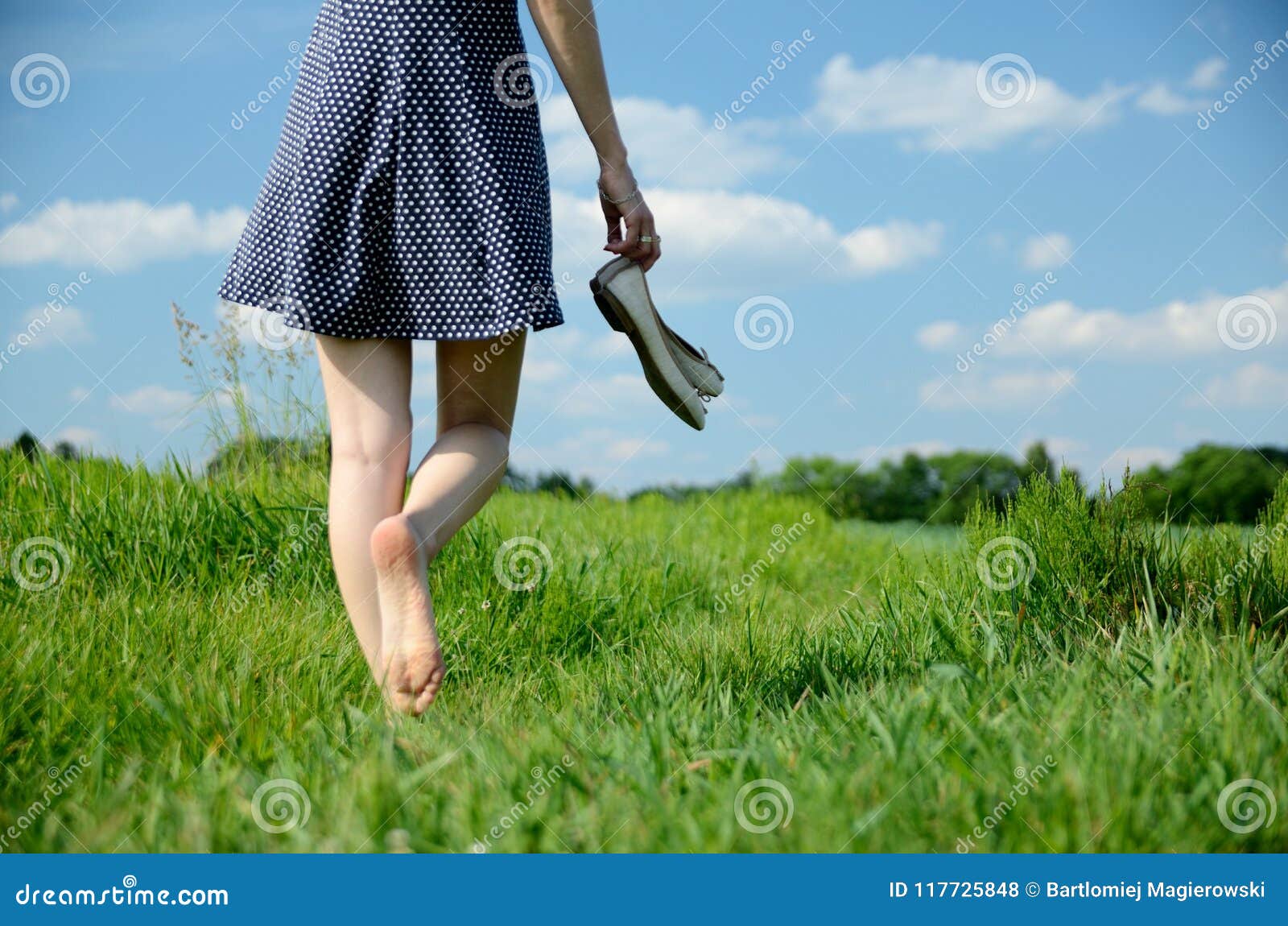 Man Walking Barefoot. Side View Stock Photography | CartoonDealer.com ...