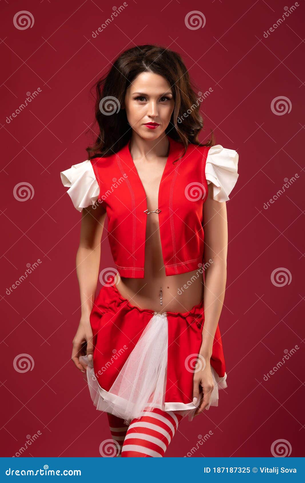 concept of attractive woman in carnival costum