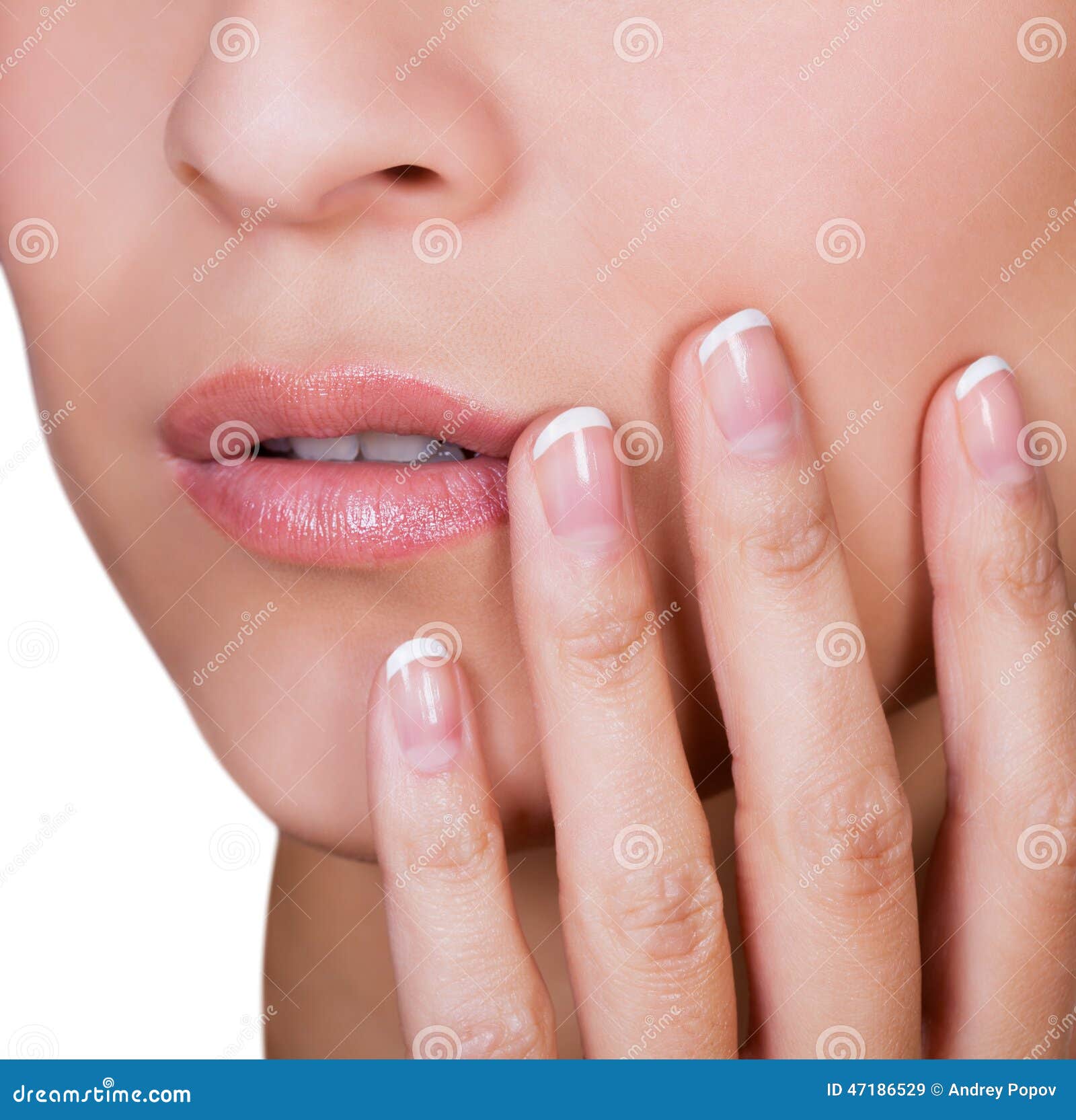 Woman With Beautiful Manicured Finger Nails Stock Image Image Of Elegance Hygiene 47186529