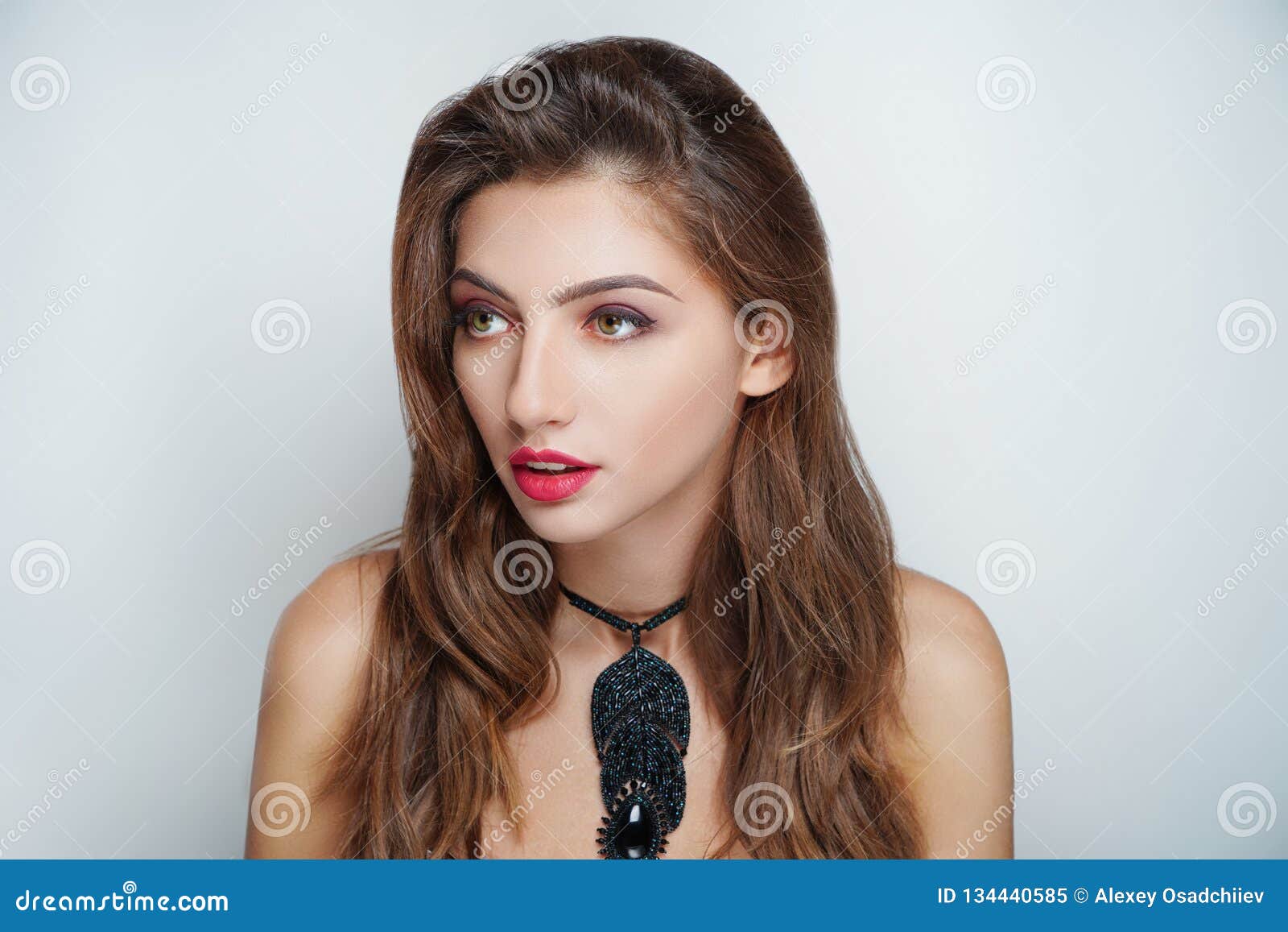 Woman beauty brunette hair stock image. Image of beauty - 134440585