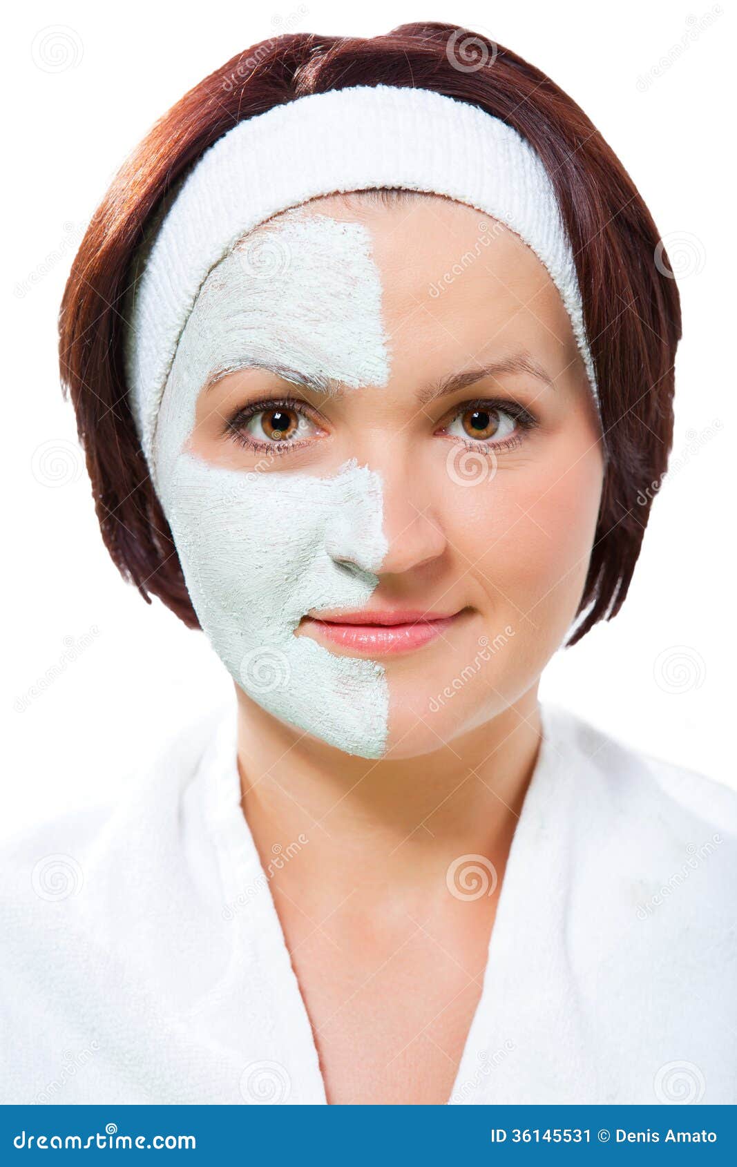 Woman with beauty mask stock image. Image of healthy 36145531