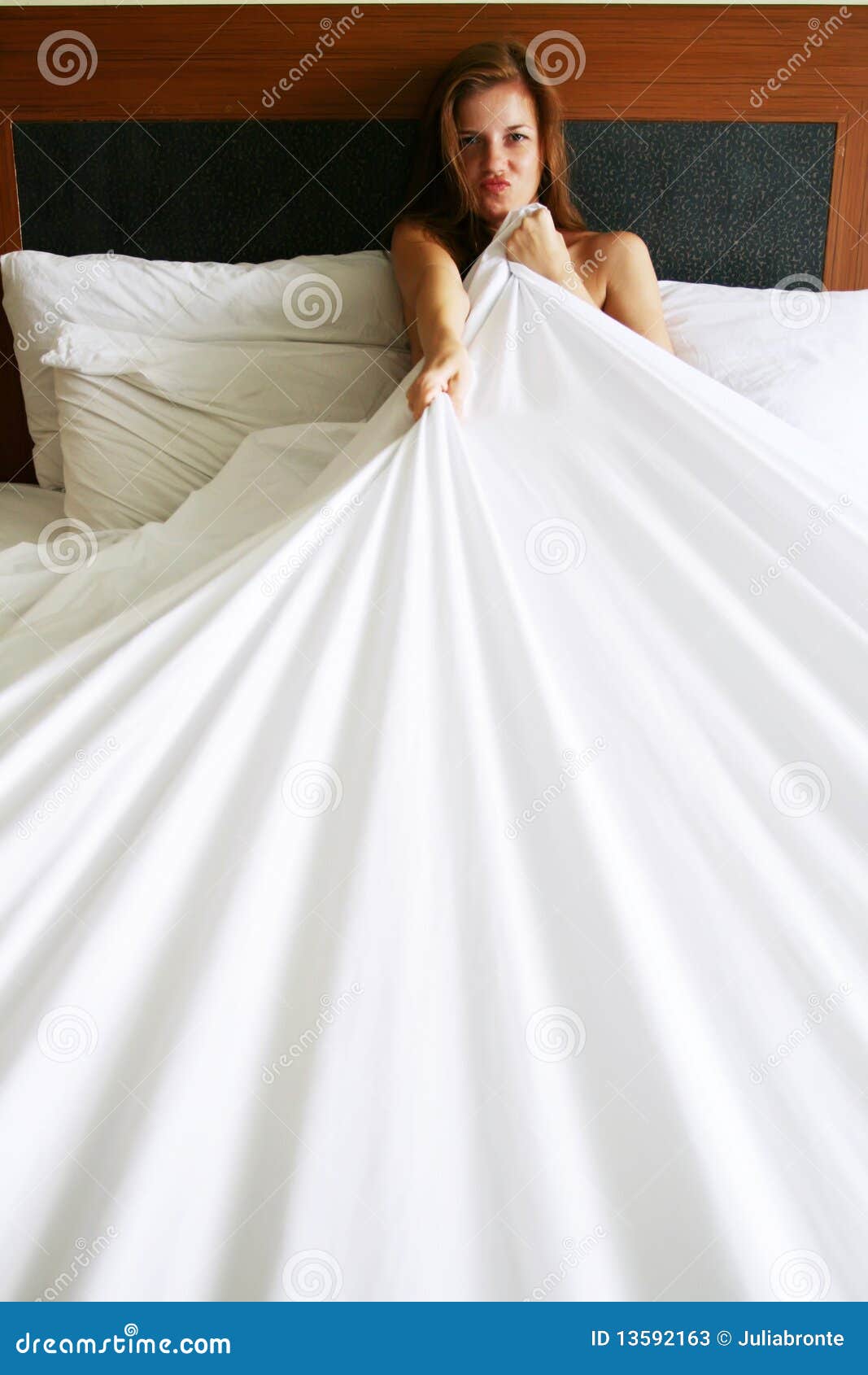 Woman in bedroom stock image. Image of blanket, female - 13592163