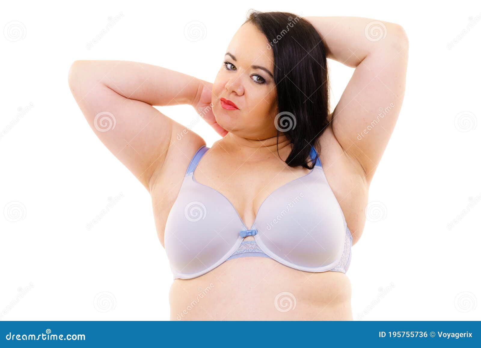 Woman Big Breast Wearing Bra Stock Photo - Image of body, chest: 195755736