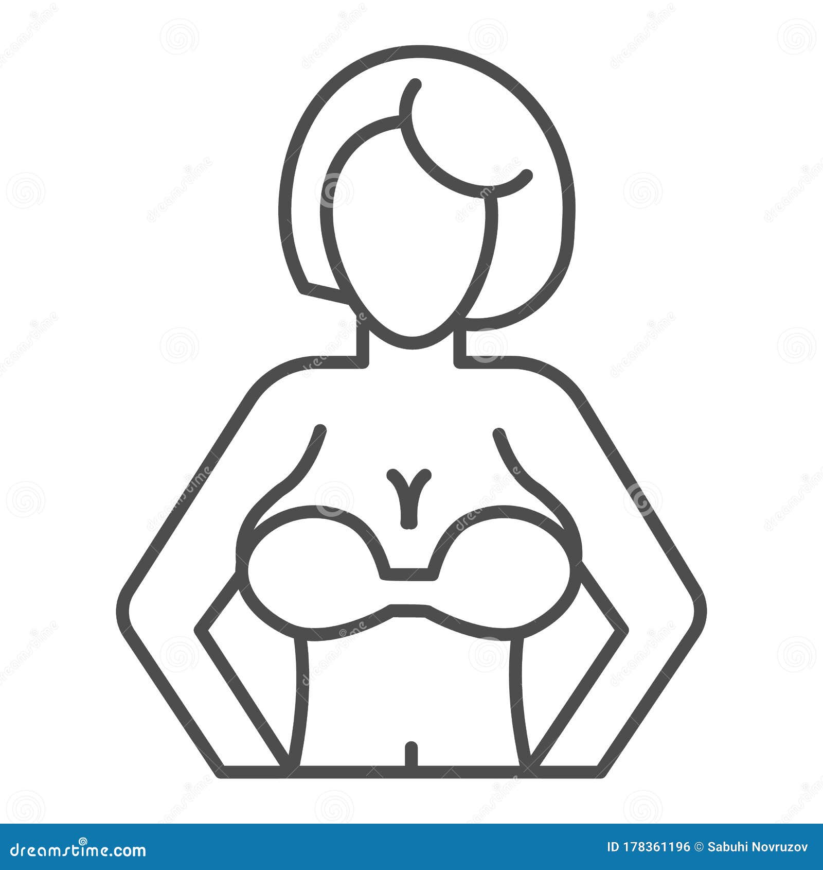 Female breast sketch for your design - Stock Illustration [67277809] - PIXTA