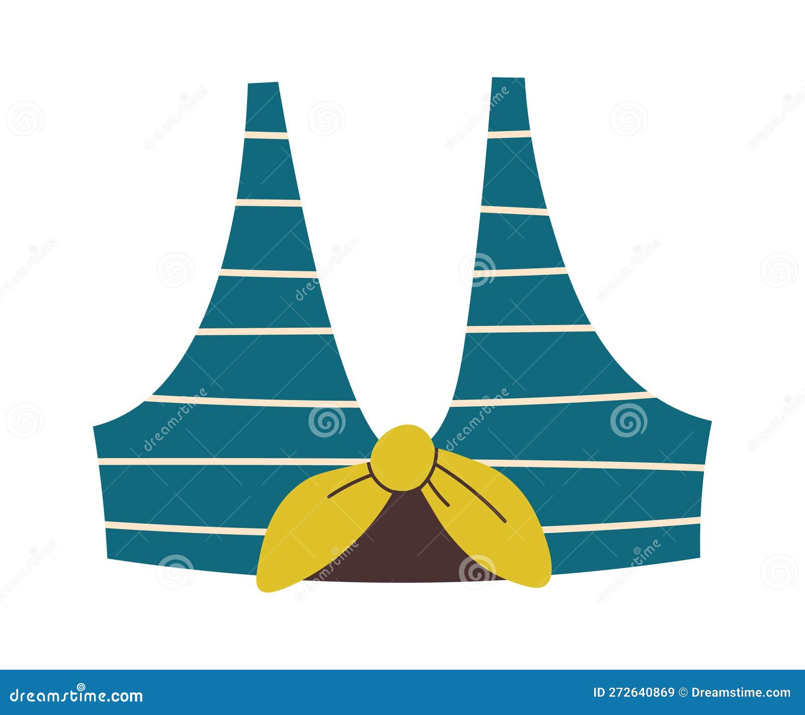 Woman bikini bra Swimwear stock vector. Illustration of ocean - 272640869