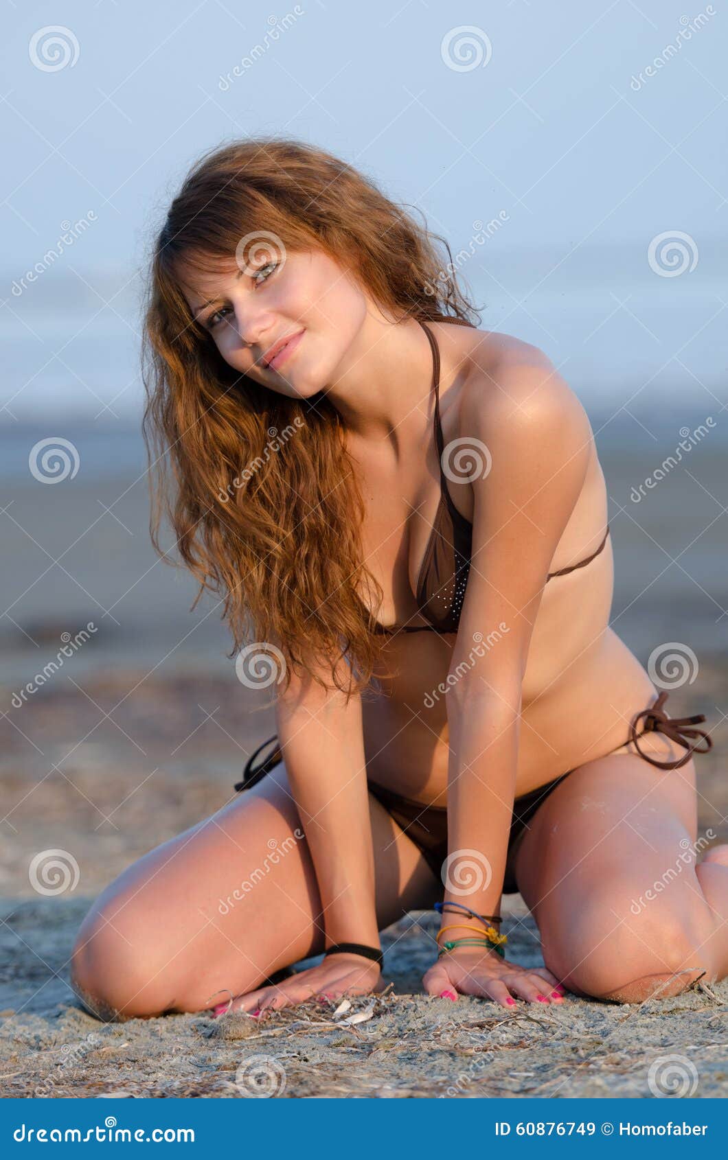 Beach Girls Naked Webcam - Woman in Bikini Late Afternoon in Beach Stock Image - Image of late,  afternoon: 60876749