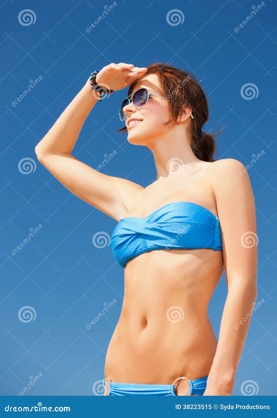 Woman in Bikini and Sunglasses Stock Image Image of coast, bali 38223515