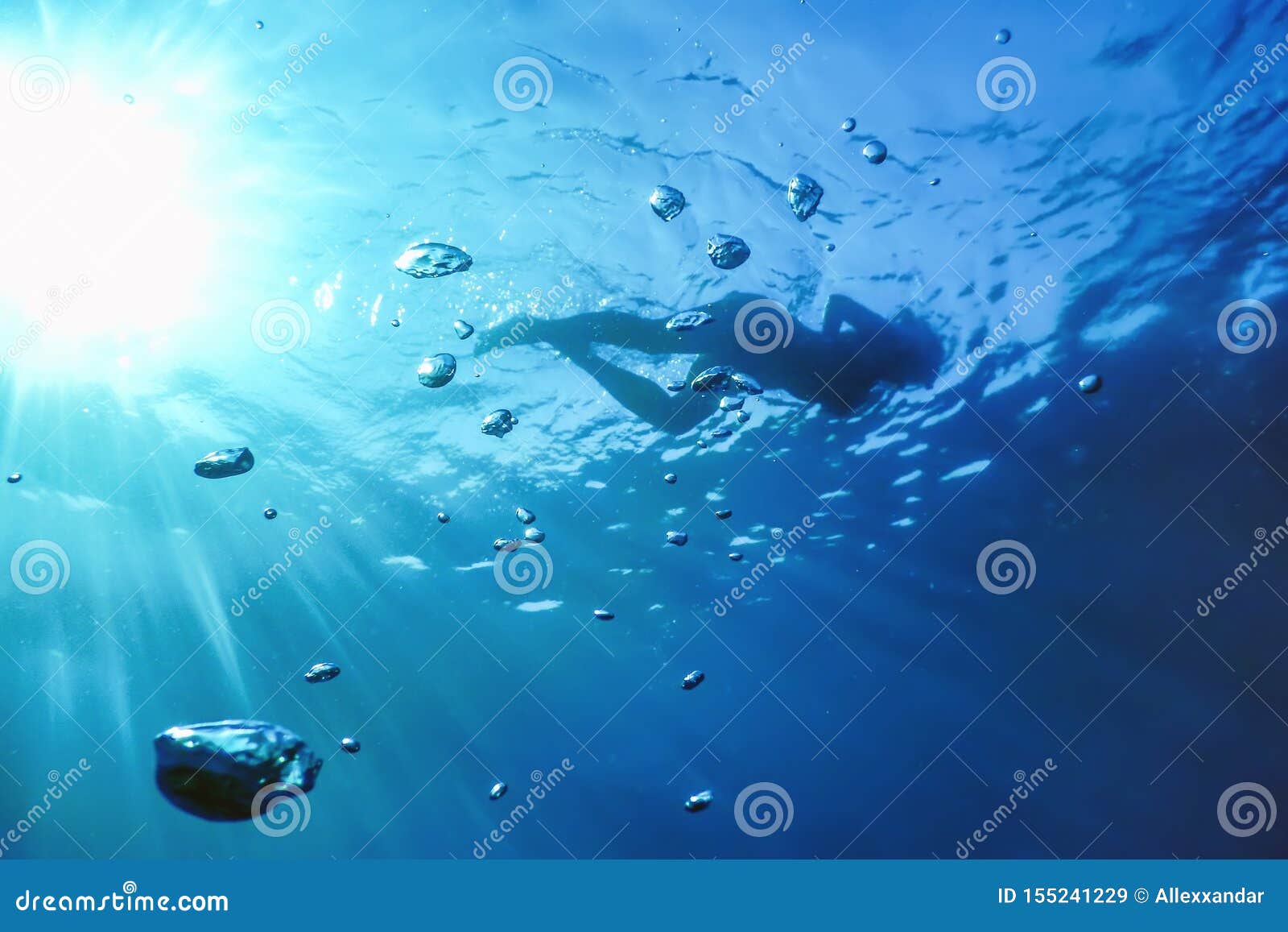 Woman In Bikini Underwater Perspective In The Tropical Sea Stock Image Image Of Dive Happy