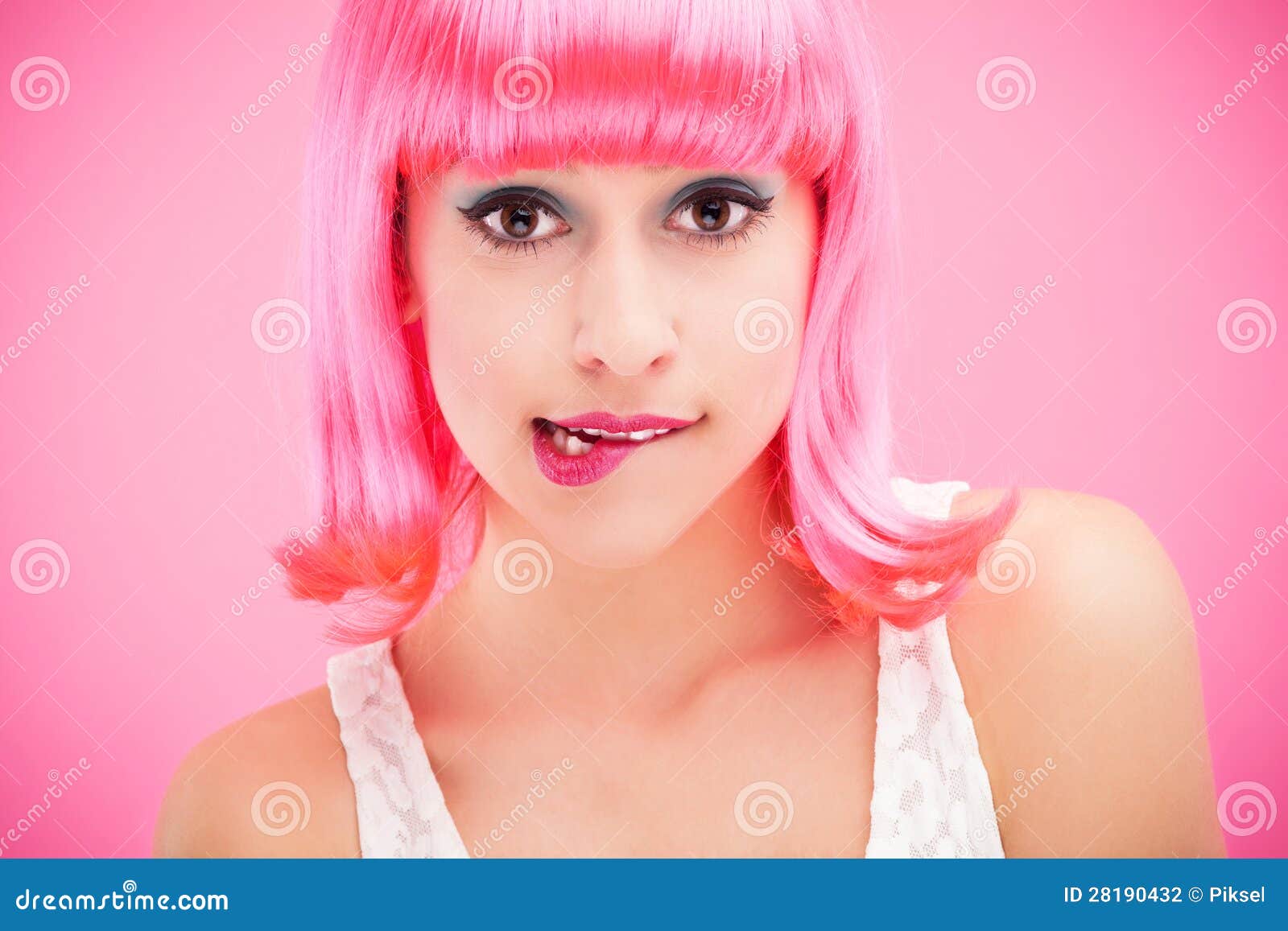 Woman Biting Lip Stock Photography - Image: 28190432 Woman Biting Lip Stock Photography - Image: 28190432