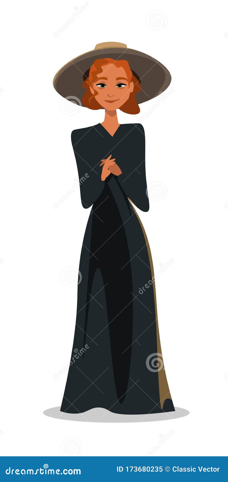Woman in Black Dress Flat Vector Illustration Stock Vector - Illustration of clothing, artwork: 173680235 Woman in Black Dress Flat Vector Illustration Stock Vector - Illustration of clothing, artwork: 173680235
