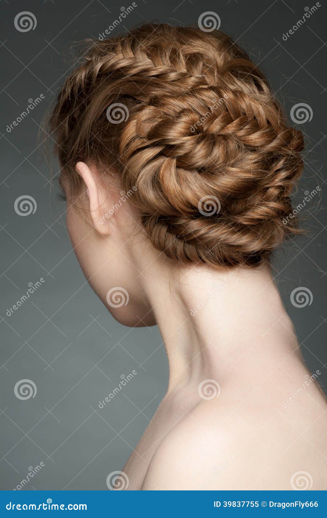 woman with braid hairdo