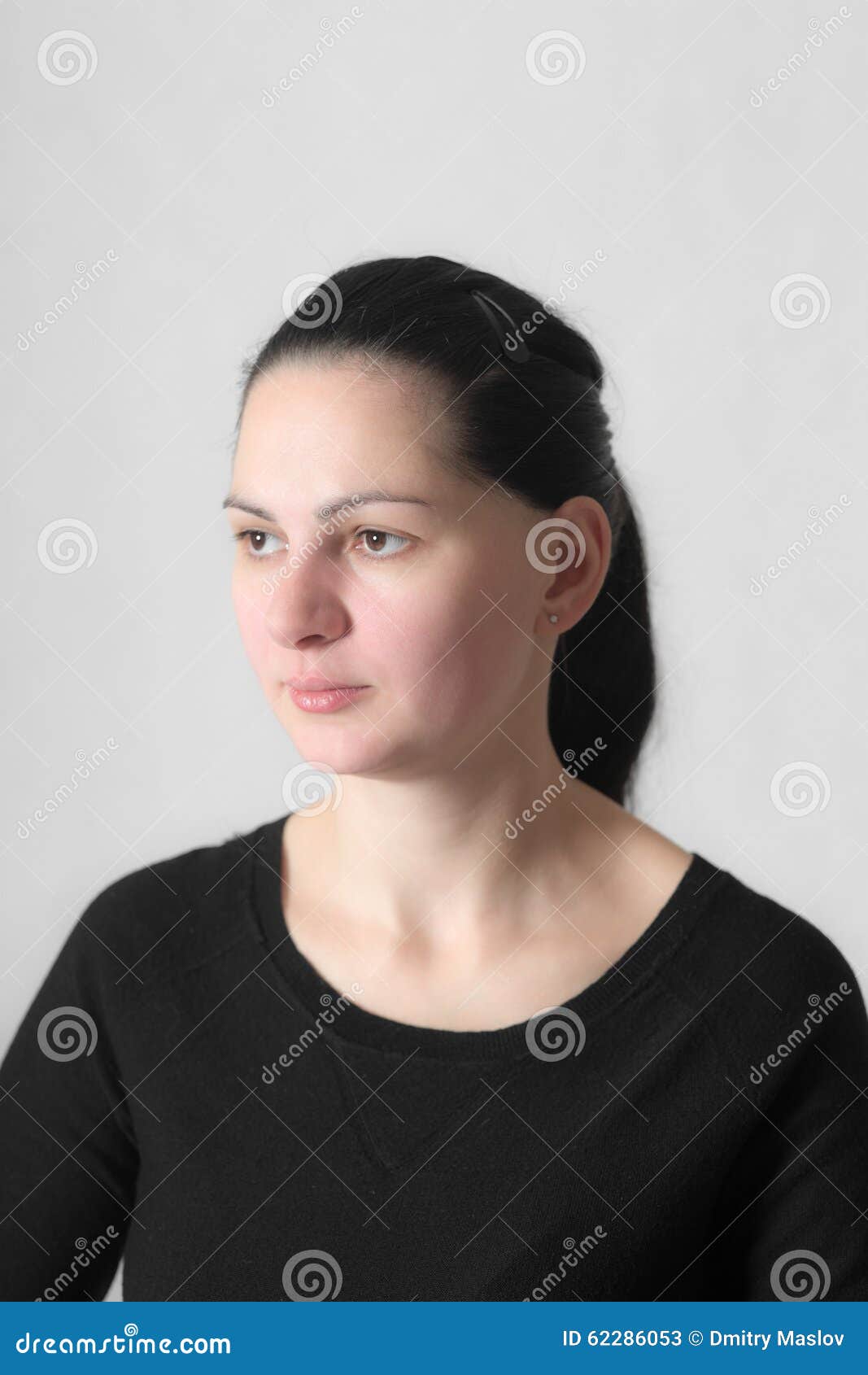 Woman with brown eyes stock image. Image of females, model - 62286053