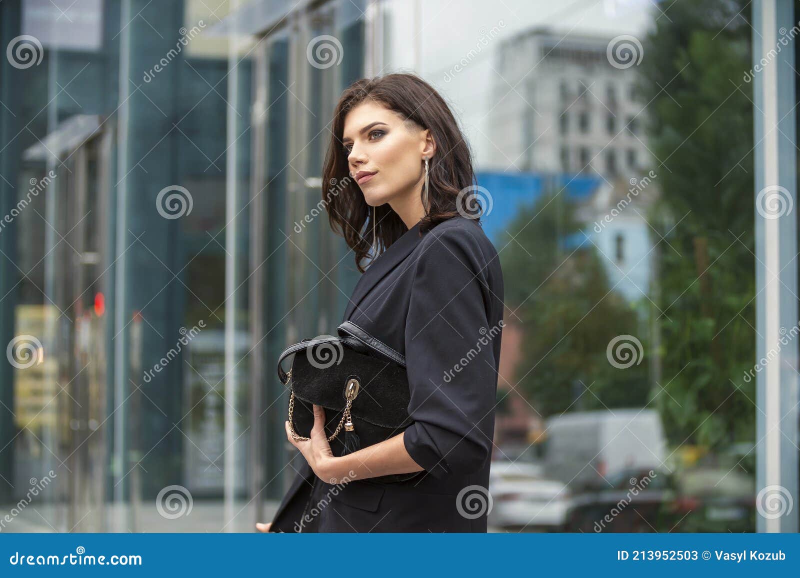 Woman in business suit stock image. Image of confident - 213952503