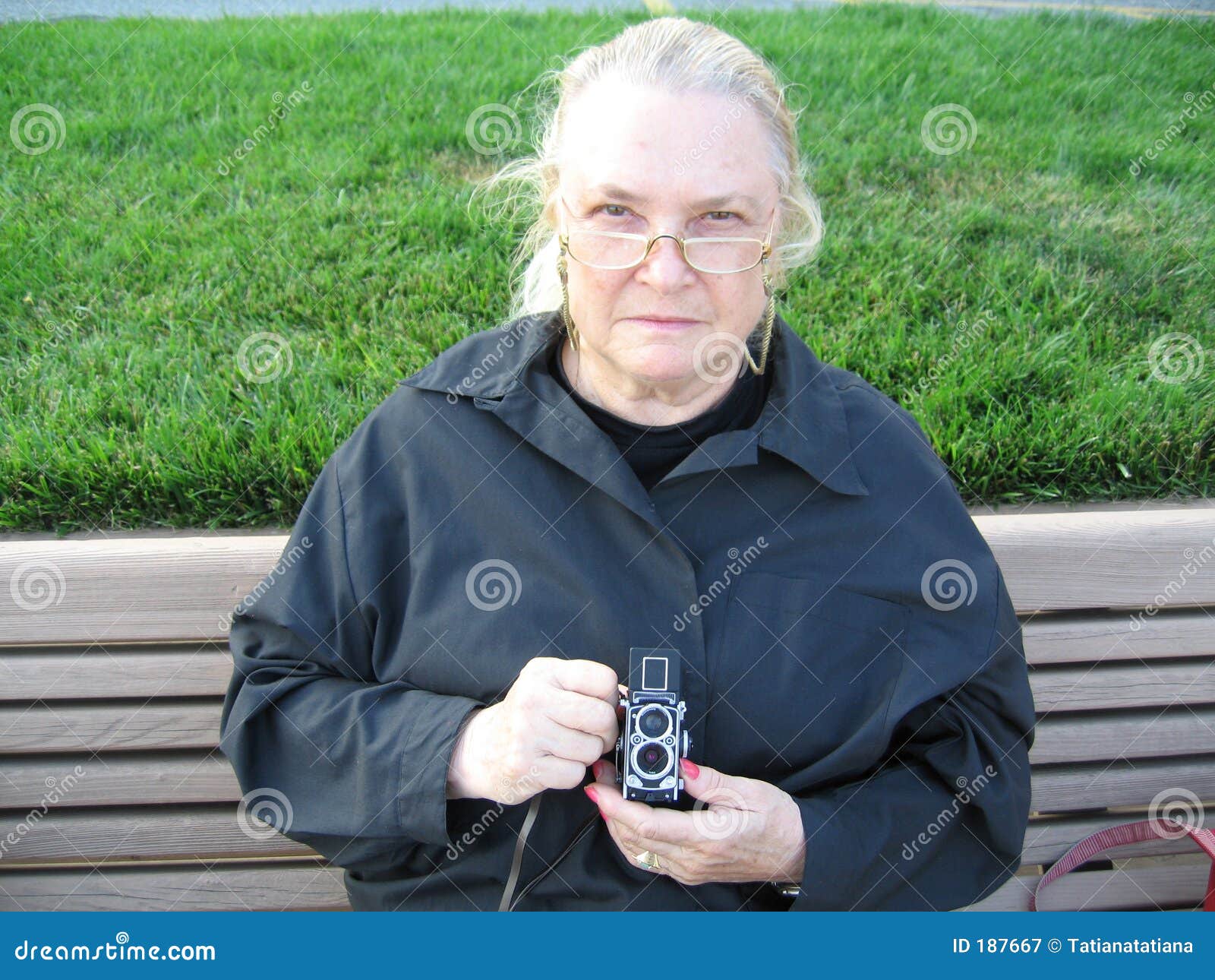woman with camera