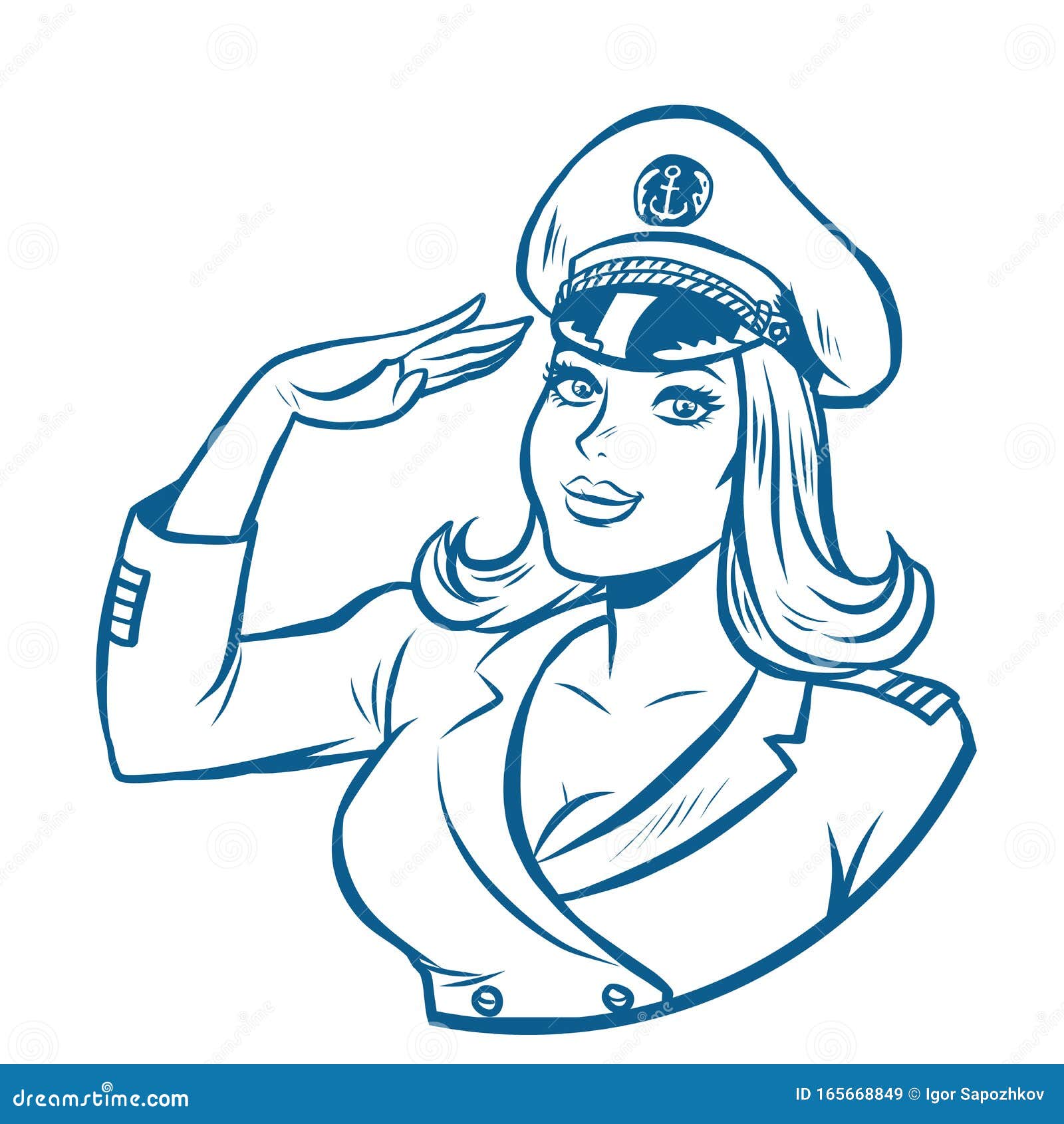 woman captain of a sea ship