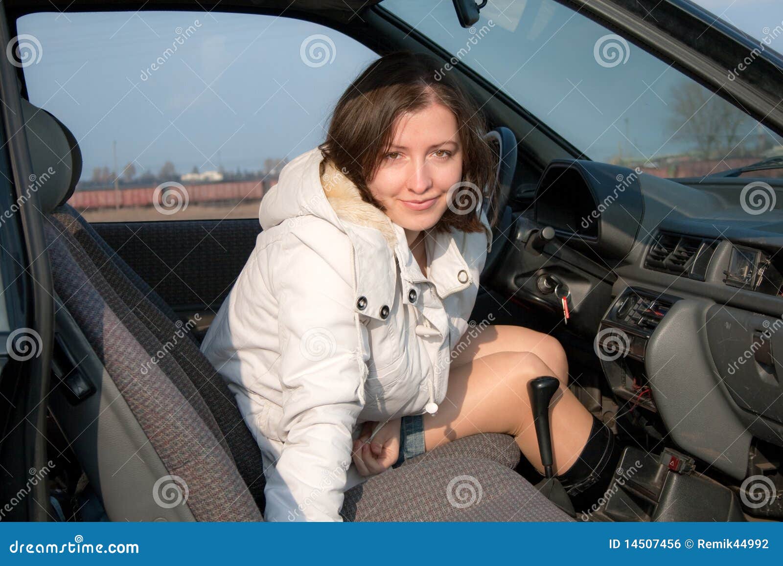 Woman In Car Stock Photo Image Of Lady, Horizontal -9649