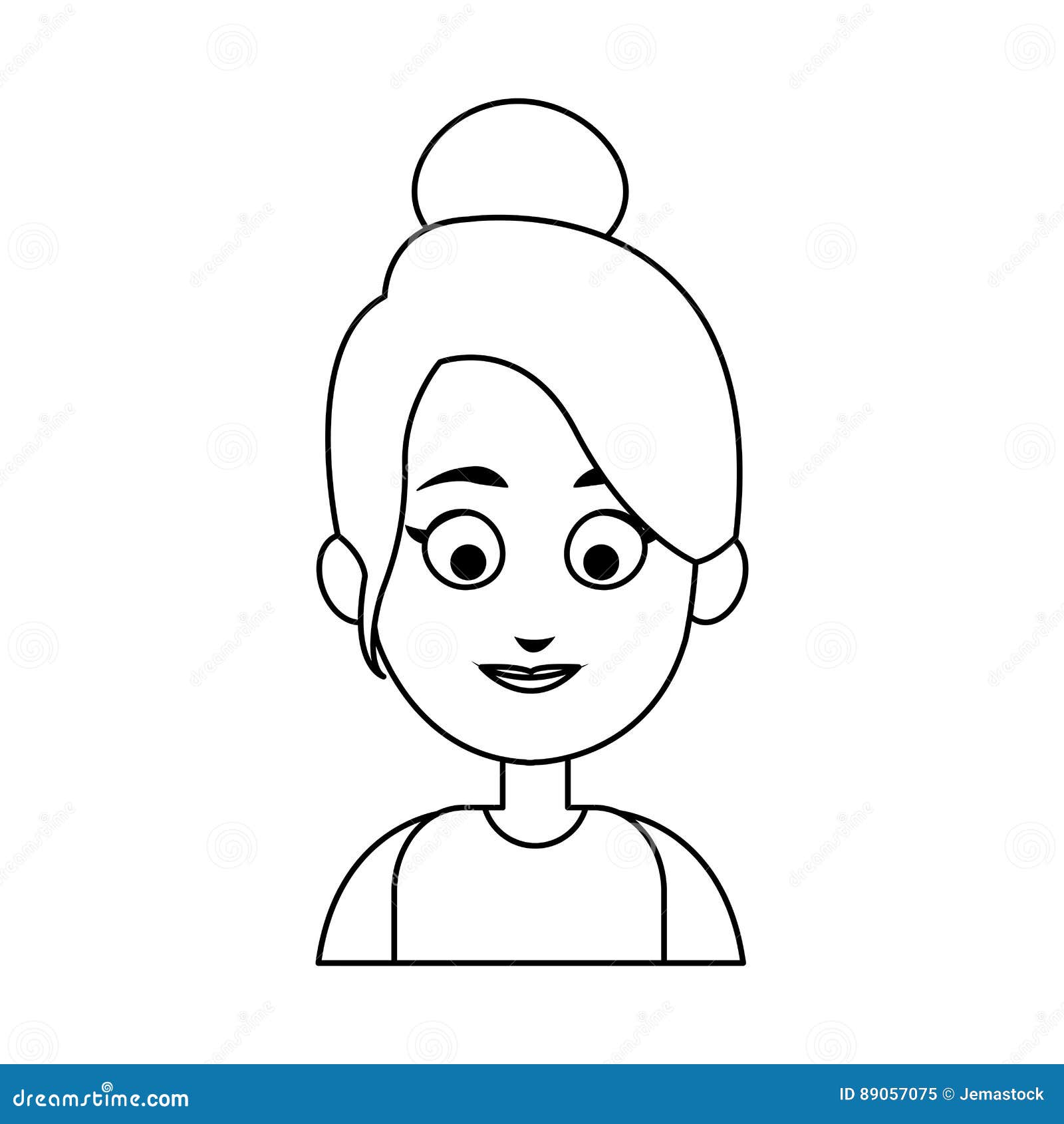 Woman cartoon icon stock illustration. Illustration of expression ...