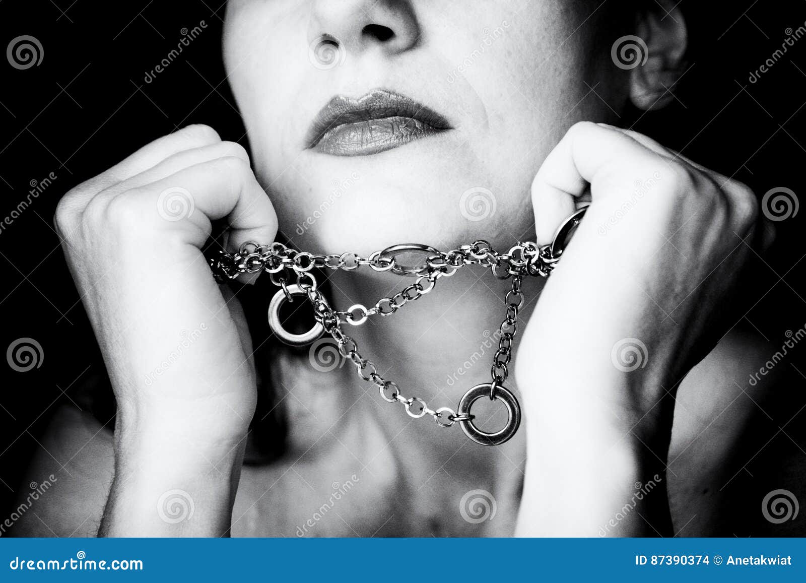 Woman in Chains' Photo 