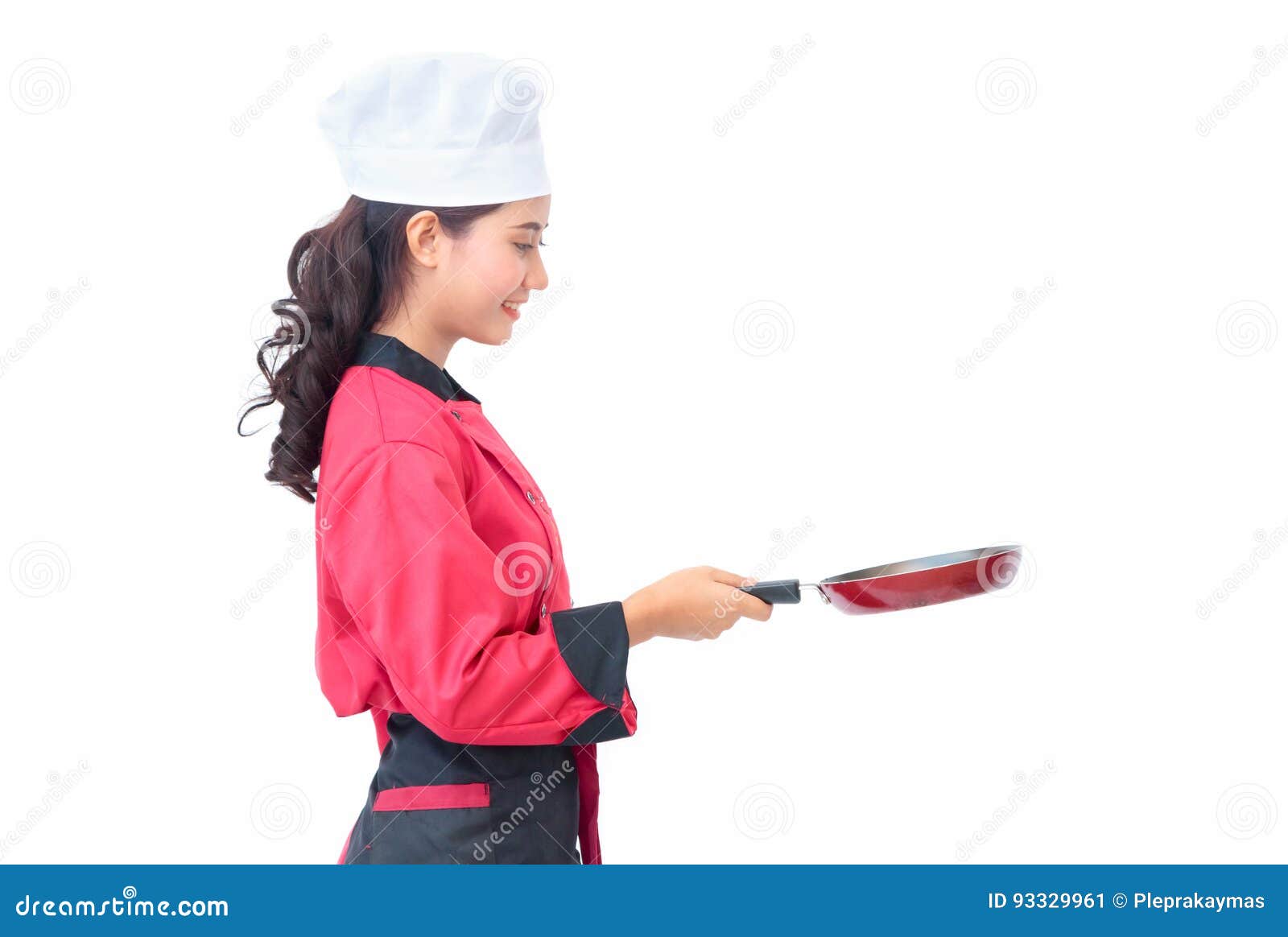 Woman Chef Holding Cooking Utensils Stock Image Image of occupation