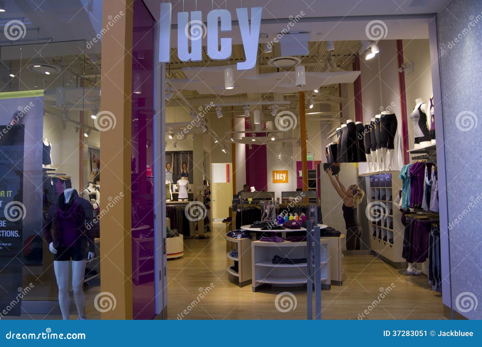 Woman Clothing Store Window Shopping Editorial Photo - Image of woman ...
