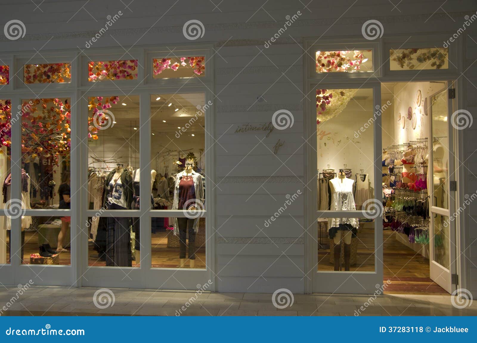 Woman Clothing Store Window Shopping Editorial Stock Photo - Image of ...