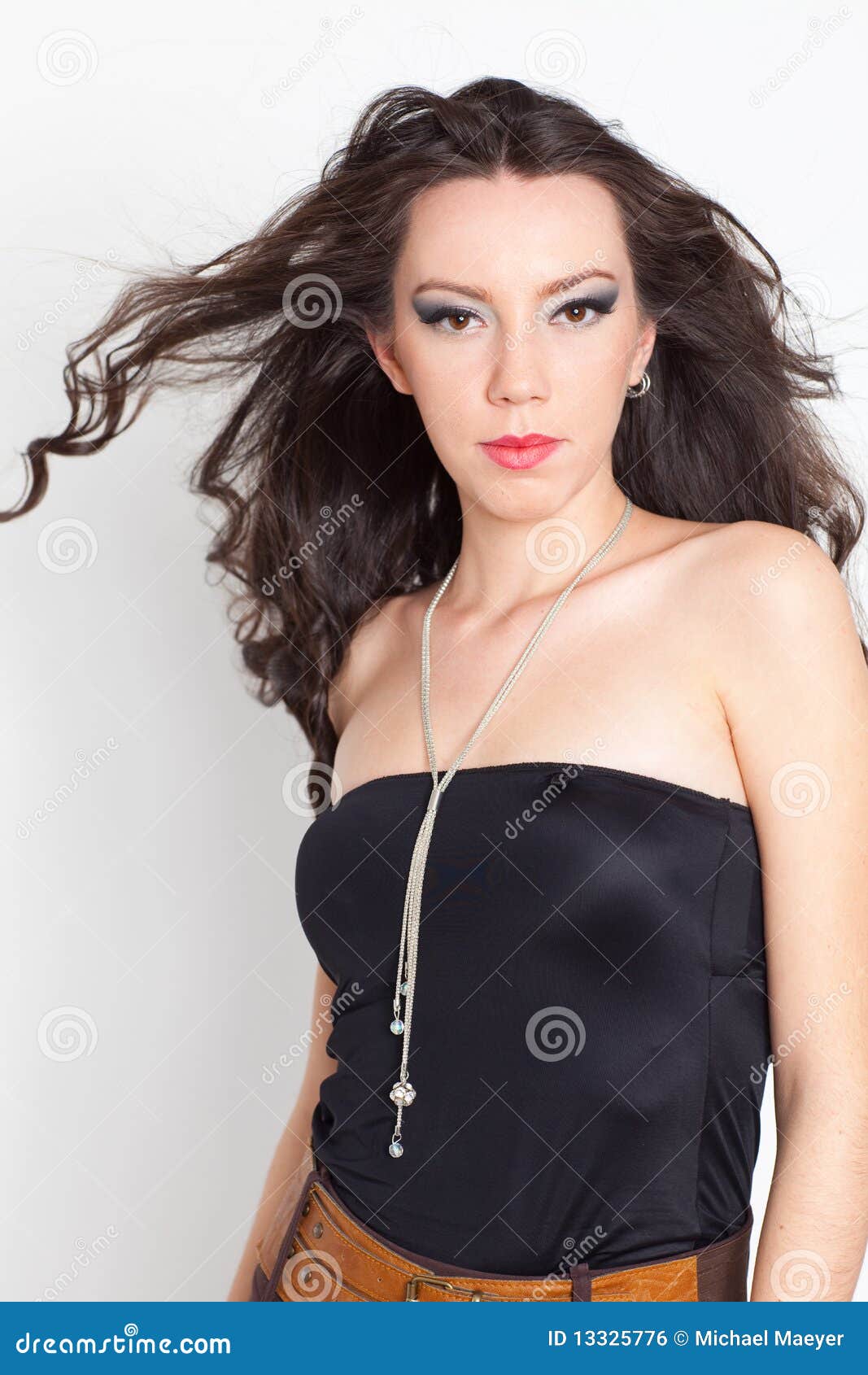 Woman with collar stock photo. Image of beauty, adult 13325776