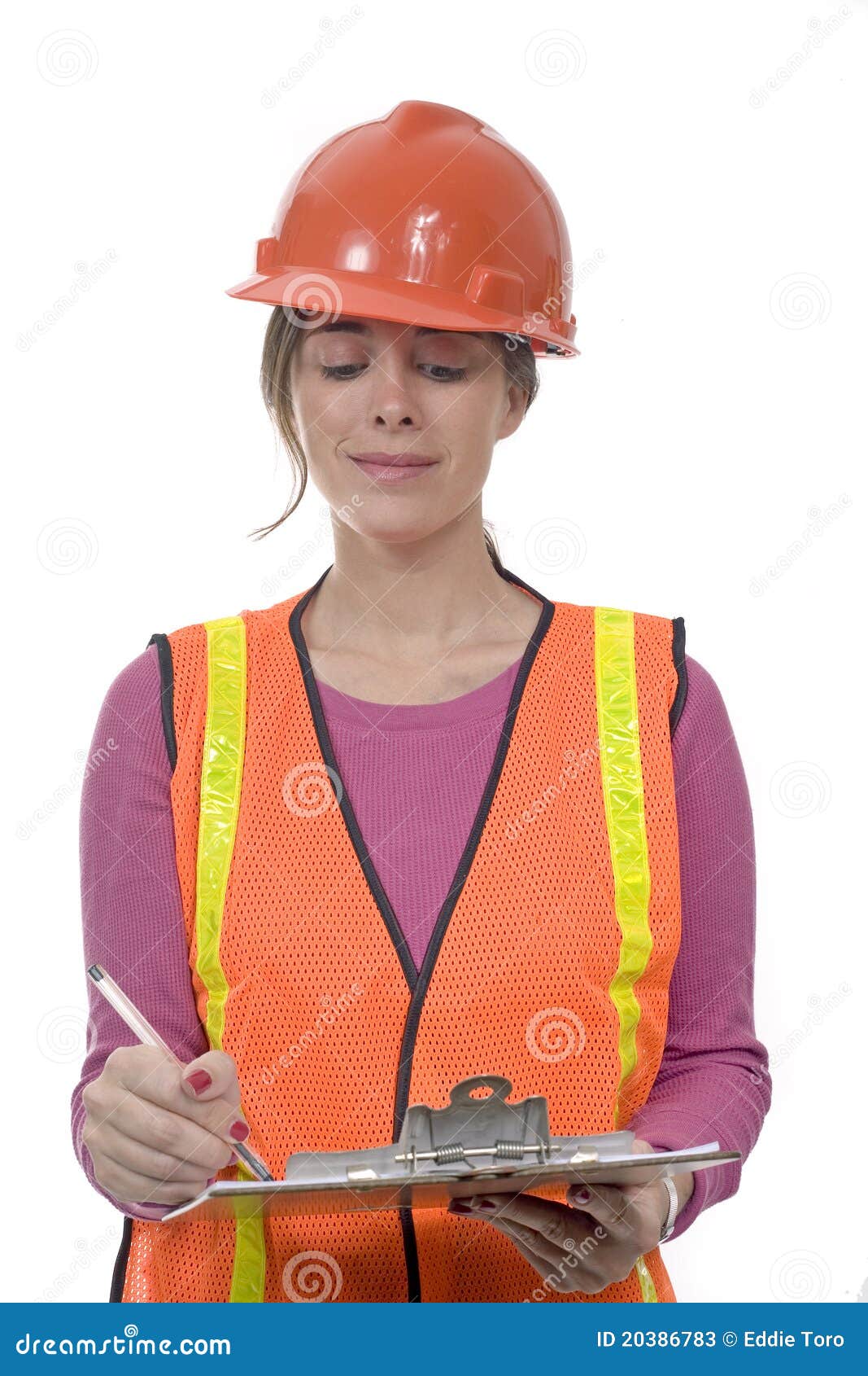 Woman construction outfit stock image. Image of looking 20386783