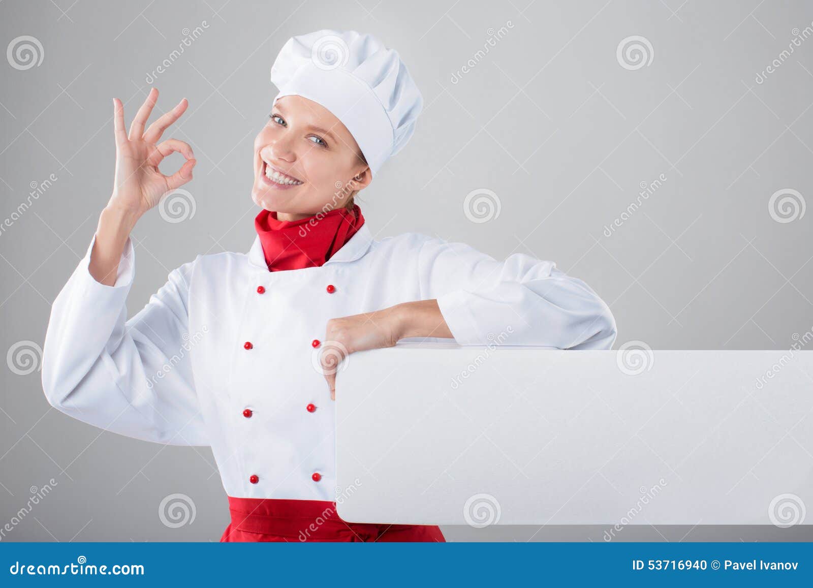 Woman cook stock photo. Image of advertising, copy, head - 53716940