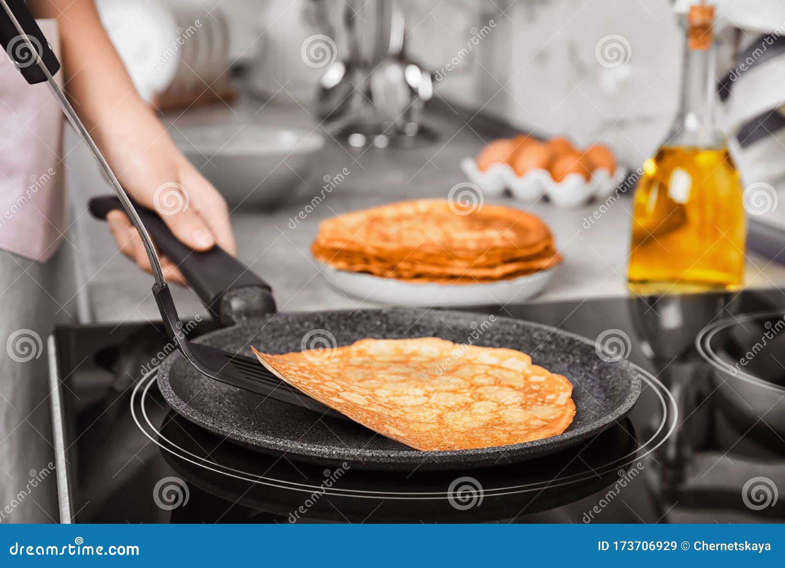 how to cook pancakes on induction cooktop