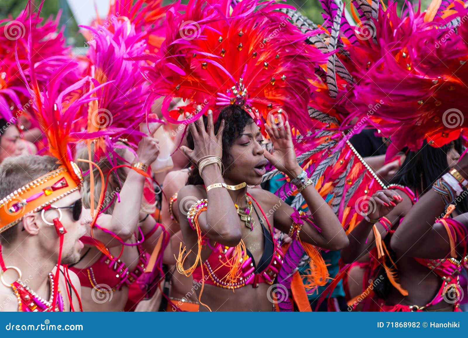 Woman in Costume on Carnival of Cultures in Berlin Editorial ...