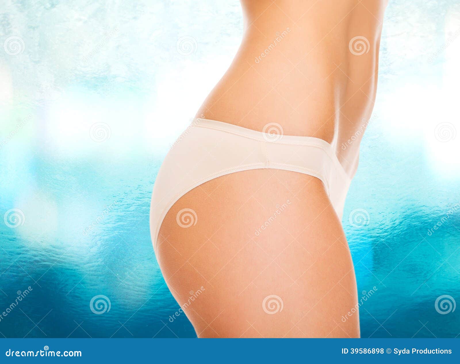 Femal? ass in blue panties close up, Stock Photo, Picture And Royalty Free  Image. Pic. WR3144345