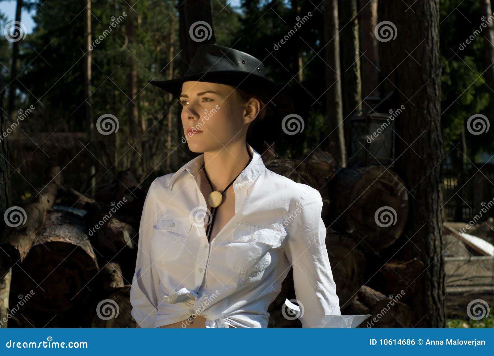 Womancowboy stock photo. Image of cowboy, countryside 10614686