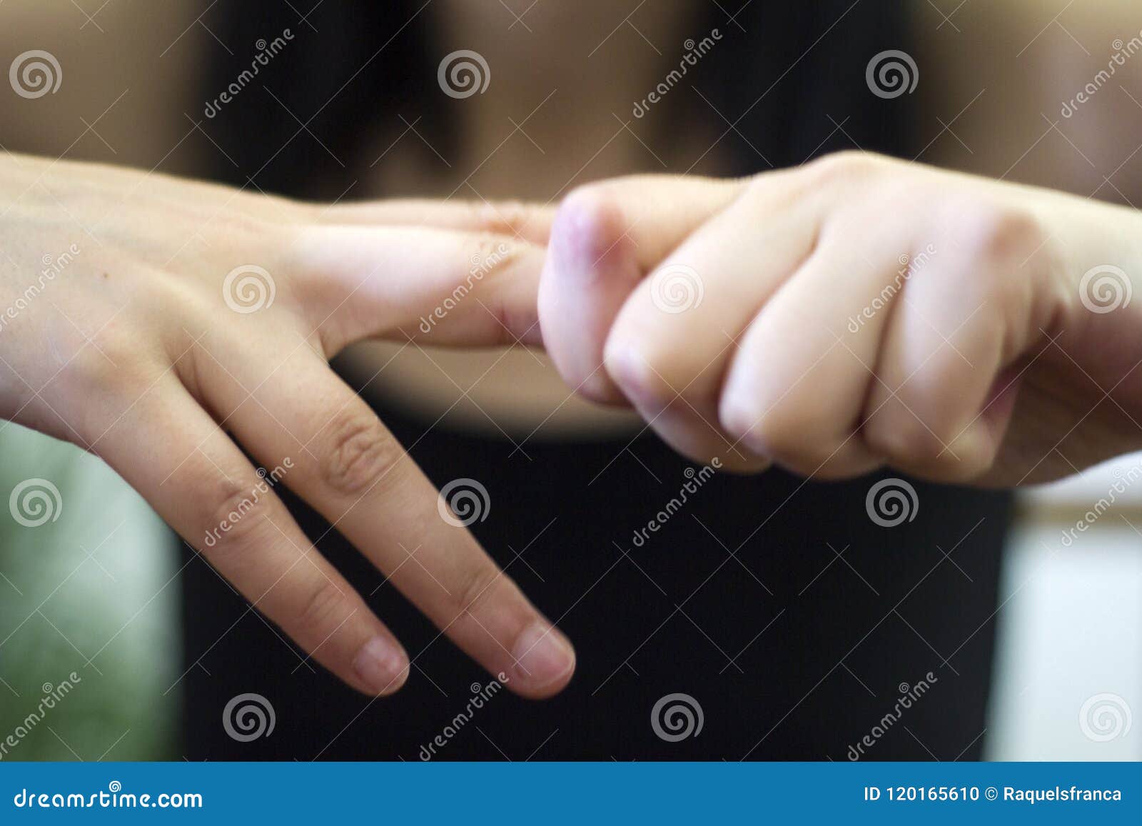Woman Cracking Their Knuckles RoyaltyFree Stock Image CartoonDealer