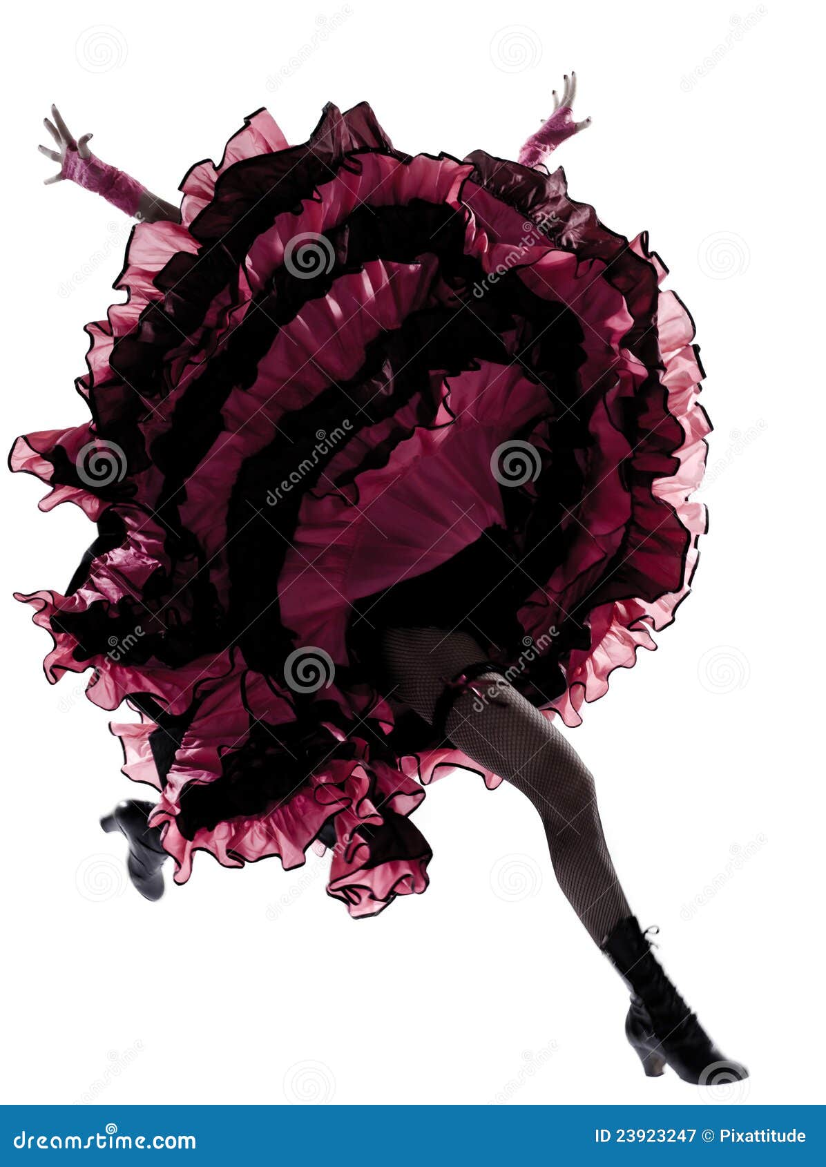 Cancan dancer stock photo. Image of elegance, costume - 54619770