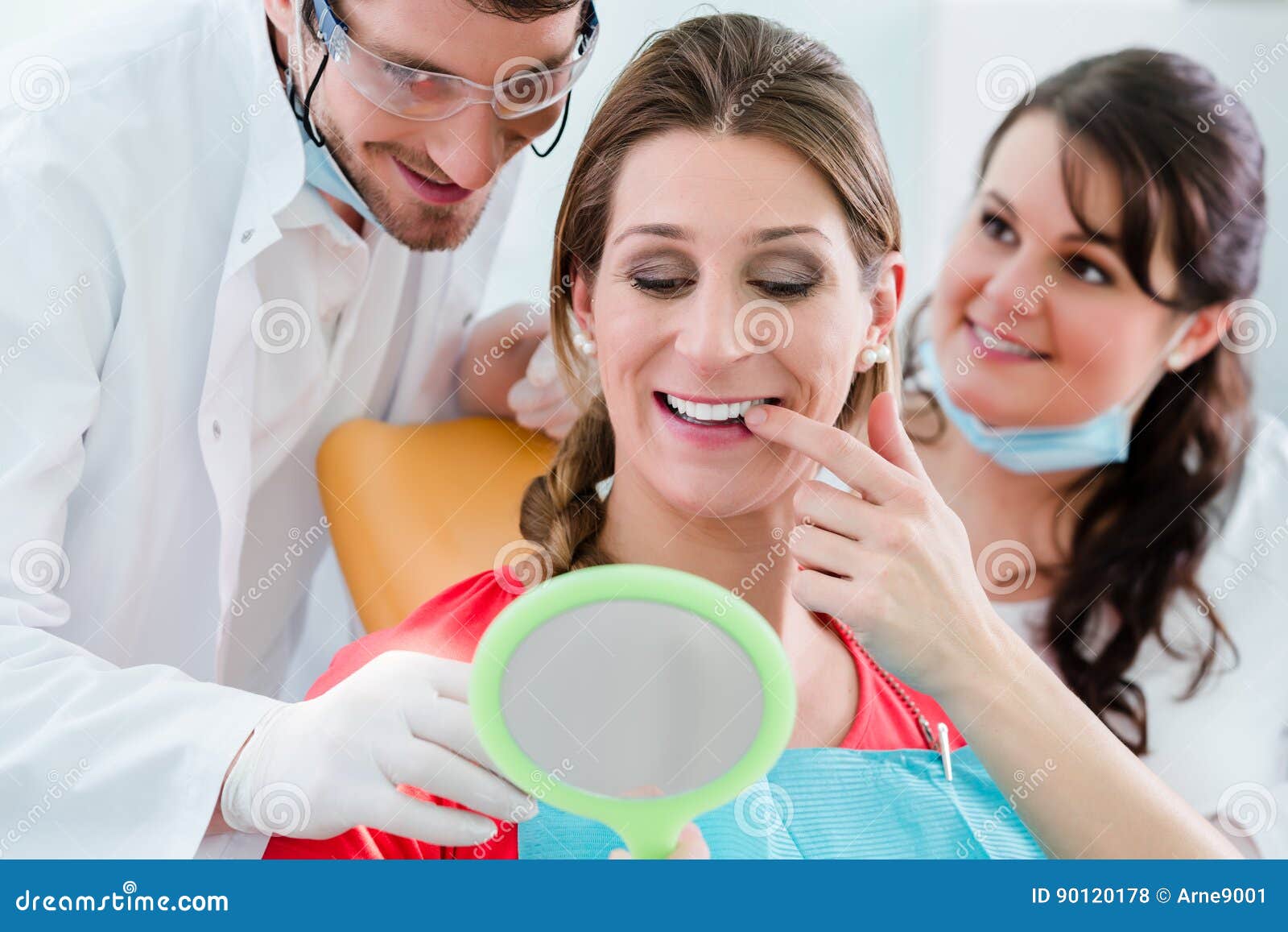 Woman after Dental Bleaching at Dentist Stock Photo Image of dentists