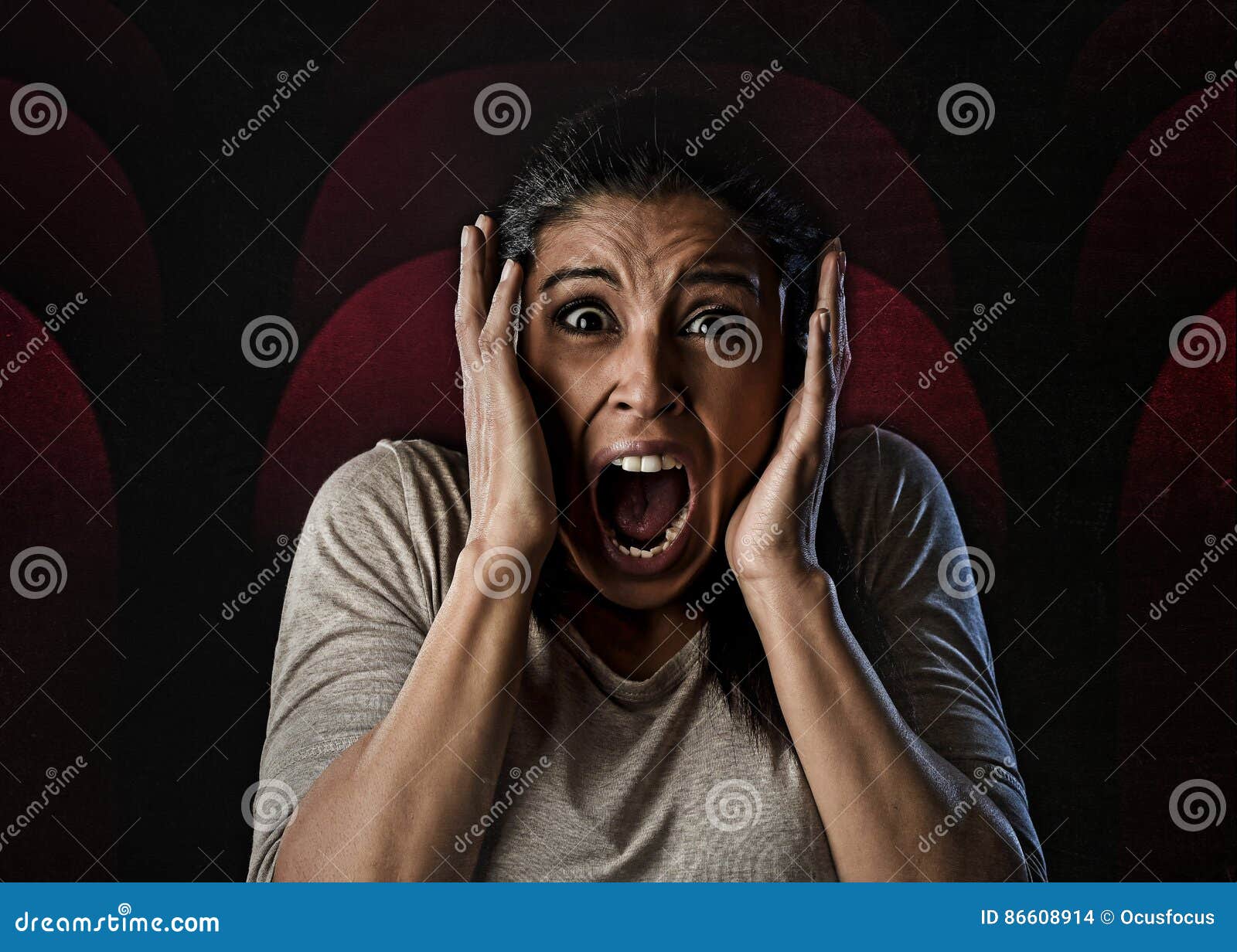 woman screaming in horror films