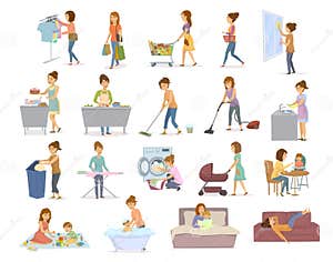 Housekeeping Cartoons Illustrations Vector Stock Images 29364 