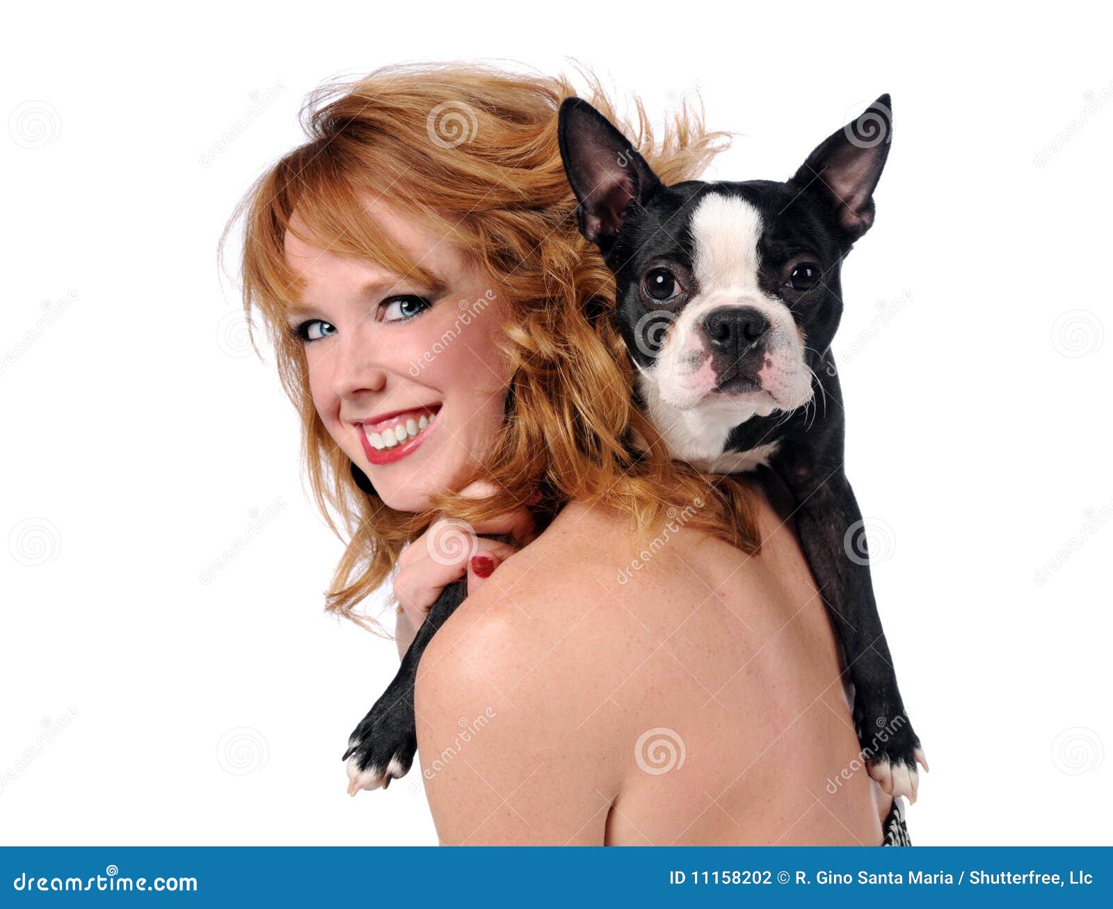 Woman With Dog stock photo. Image of woman, beautiful 11158202