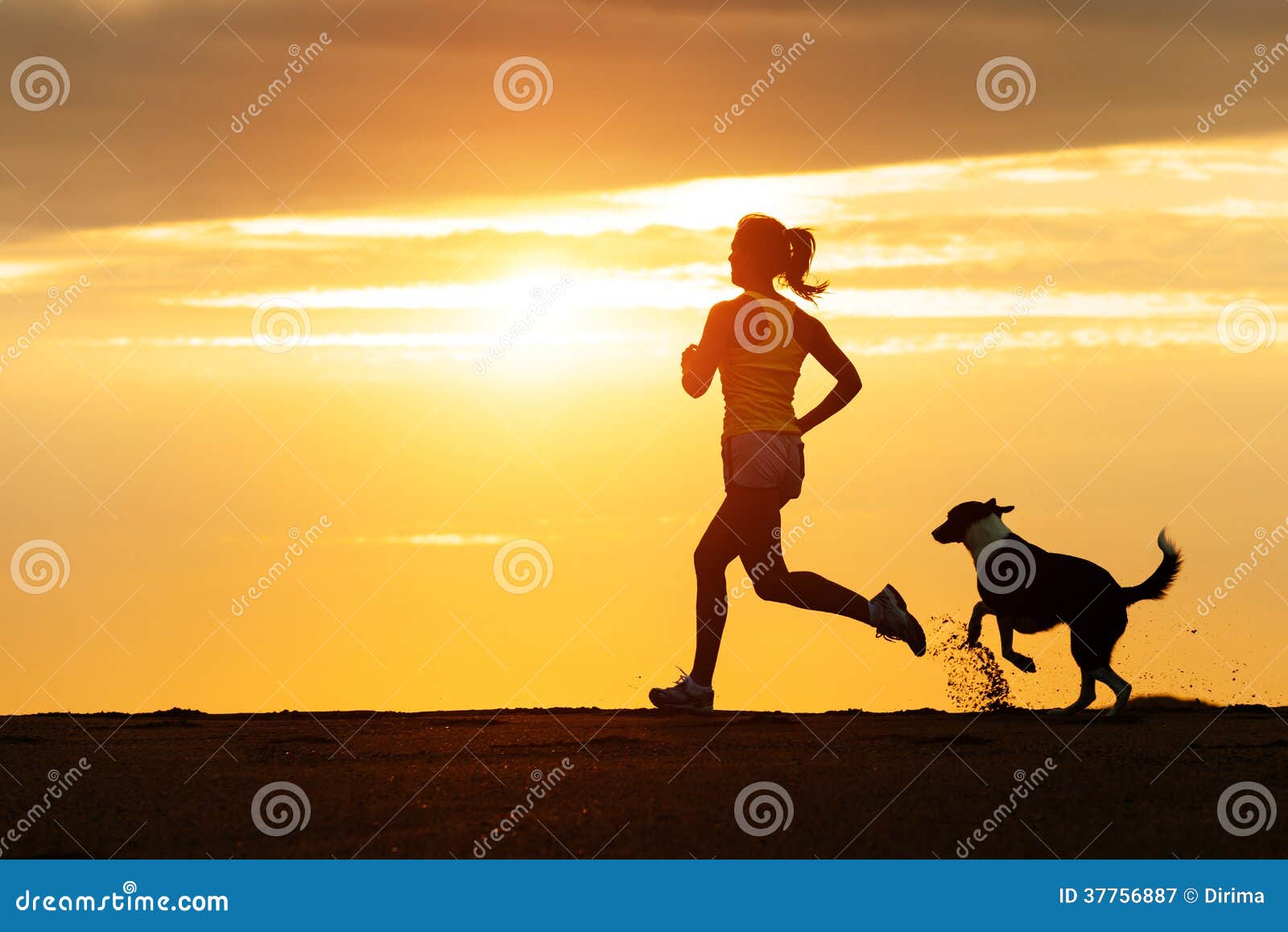 Meditation on sunset sky background. Young active woman in yoga