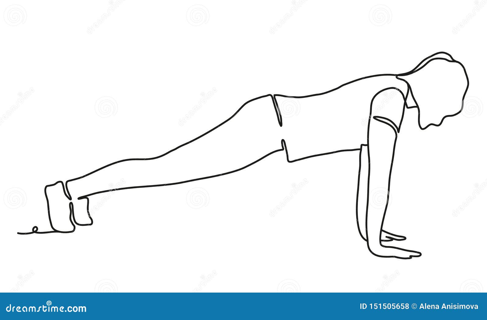 https://thumbs.dreamstime.com/z/woman-doing-ashtanga-vinyasa-yoga-extended-four-limbed-pose-continuous-line-drawing-isolated-white-background-plank-vector-151505658.jpg