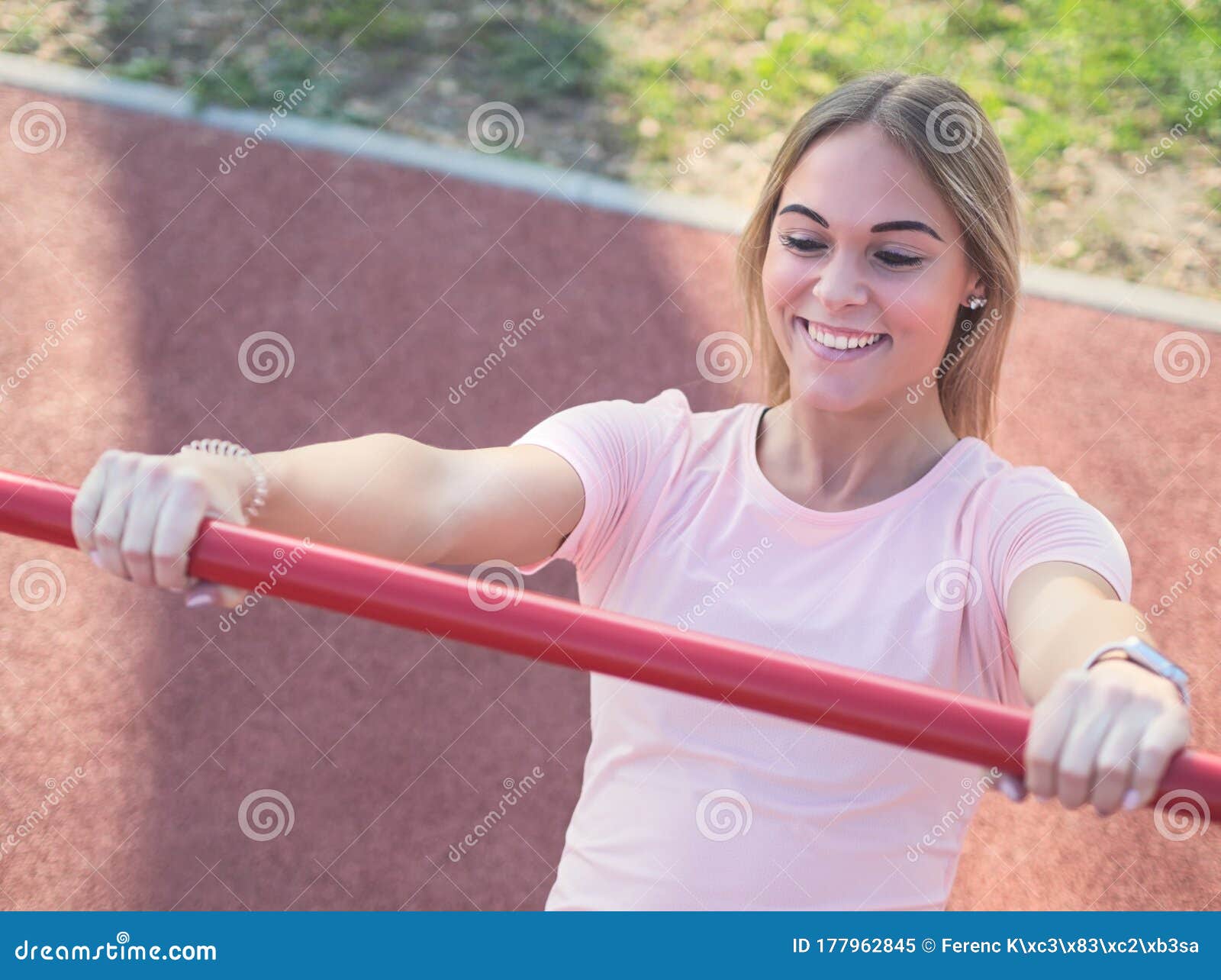 Woman Doing Australian Pull Ups Stock Image Image of fitness